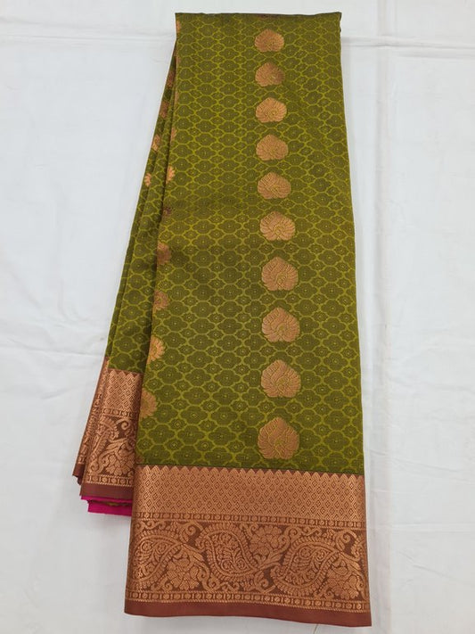 Kanchipuram Blended Soft Silk Silk Saree 034