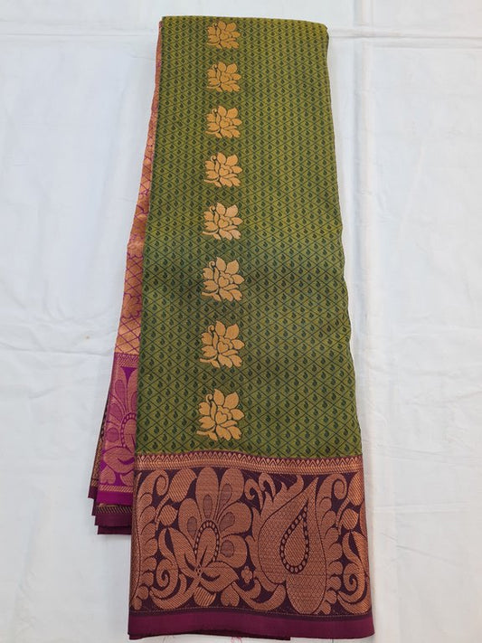 Kanchipuram Blended Soft Silk Silk Saree 043