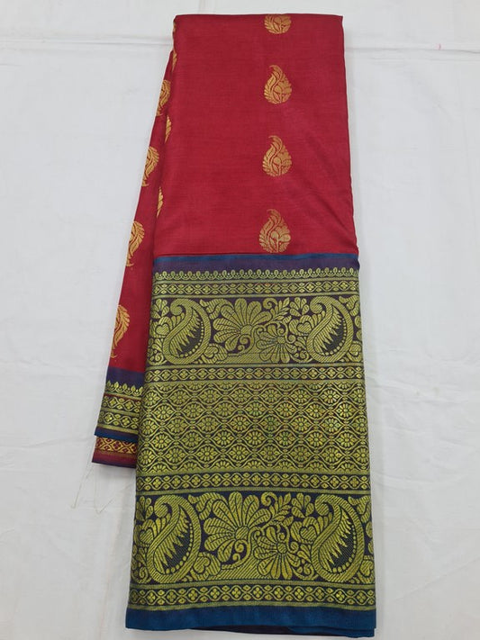 Kanchipuram Blended Soft Silk Silk Saree 051