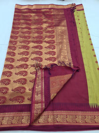 Kanchipuram Blended Soft Silk Silk Saree 056
