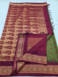 Kanchipuram Blended Soft Silk Silk Saree 065