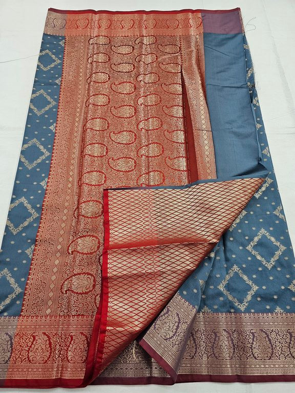 Kanchipuram Blended Trendy Fancy Silk Saree 008
