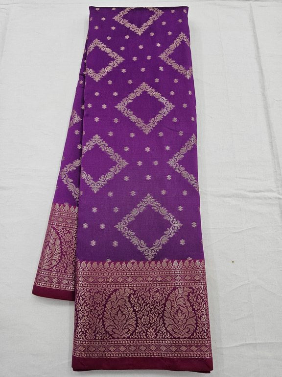 Kanchipuram Blended Trendy Fancy Silk Saree 010