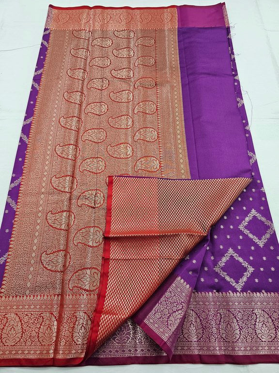 Kanchipuram Blended Trendy Fancy Silk Saree 010
