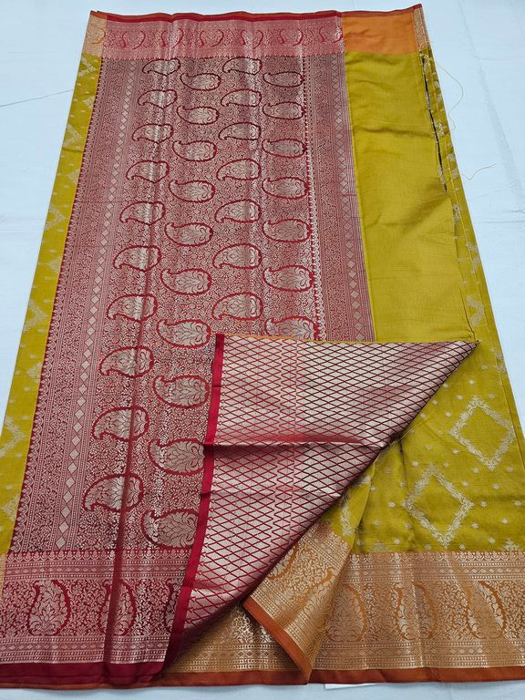Kanchipuram Blended Trendy Fancy Silk Saree 011