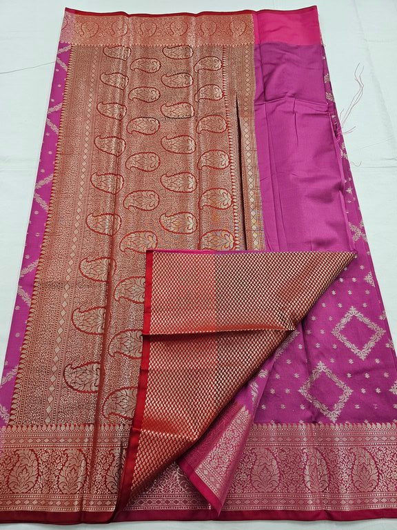 Kanchipuram Blended Trendy Fancy Silk Saree 012
