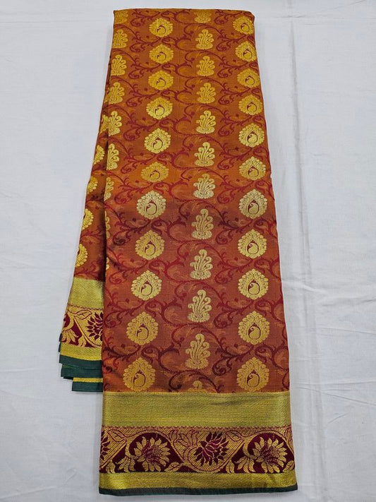 Kanchipuram Blended Trendy Fancy Silk Saree 019
