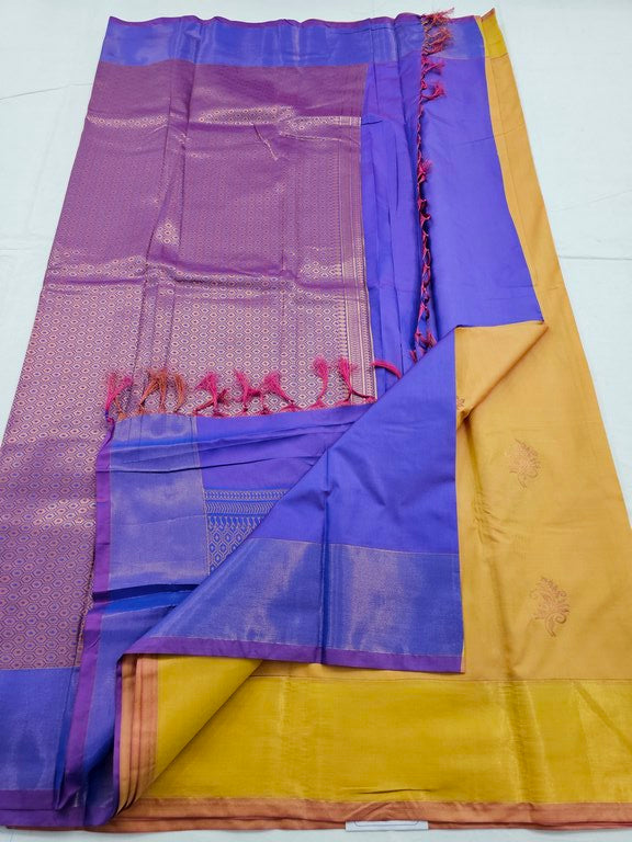 Kanchipuram Blended Trendy Fancy Silk Saree 022