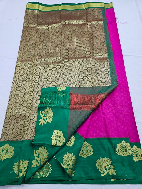 Kanchipuram Blended Trendy Fancy Silk Saree 032