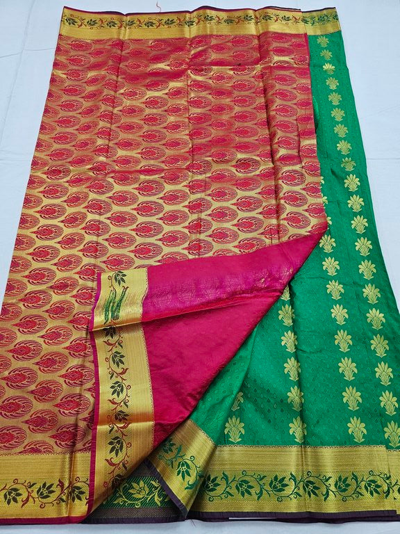 Kanchipuram Blended Trendy Fancy Silk Saree 035