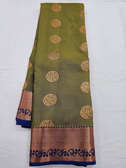 Kanchipuram Blended Trendy Fancy Silk Saree 044