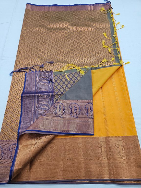 Kanchipuram Blended Trendy Fancy Silk Saree 046