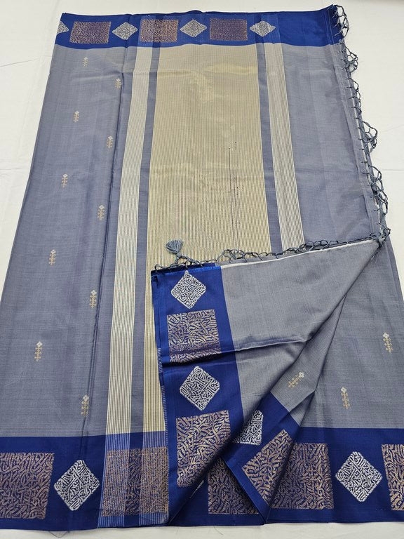 Kanchipuram Blended Trendy Fancy Silk Saree 052