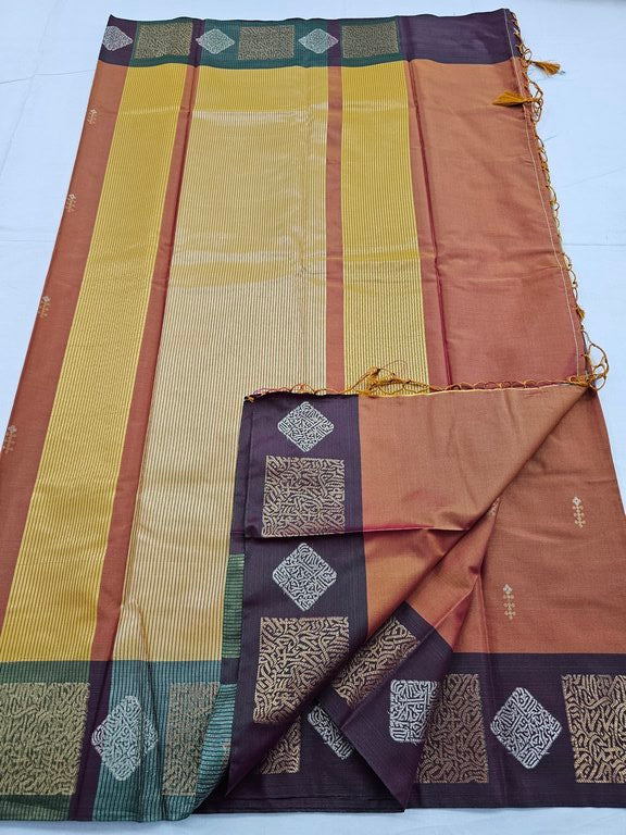 Kanchipuram Blended Trendy Fancy Silk Saree 053