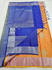 Kanchipuram Blended Trendy Fancy Silk Saree 064