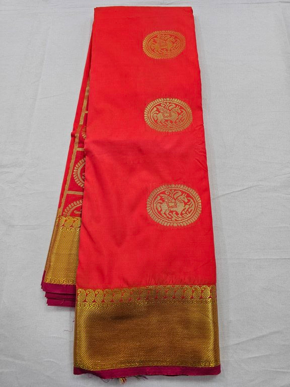 Kanchipuram Blended Trendy Fancy Silk Saree 070