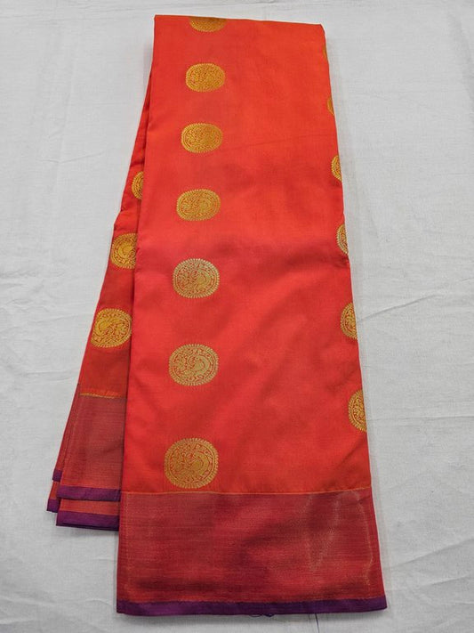 Kanchipuram Blended Trendy Fancy Silk Saree 075