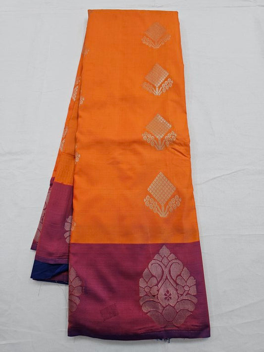 Kanchipuram Blended Trendy Fancy Silk Saree 076