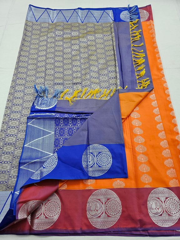 Kanchipuram Blended Trendy Fancy Silk Saree 080