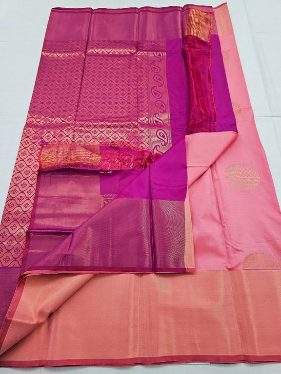 Kanchipuram Blended Trendy Fancy Silk Saree 083