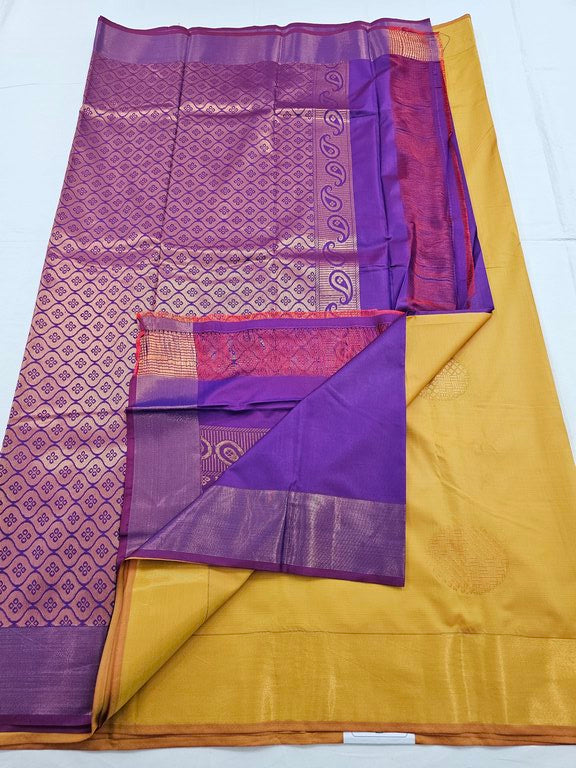 Kanchipuram Blended Trendy Fancy Silk Saree 089