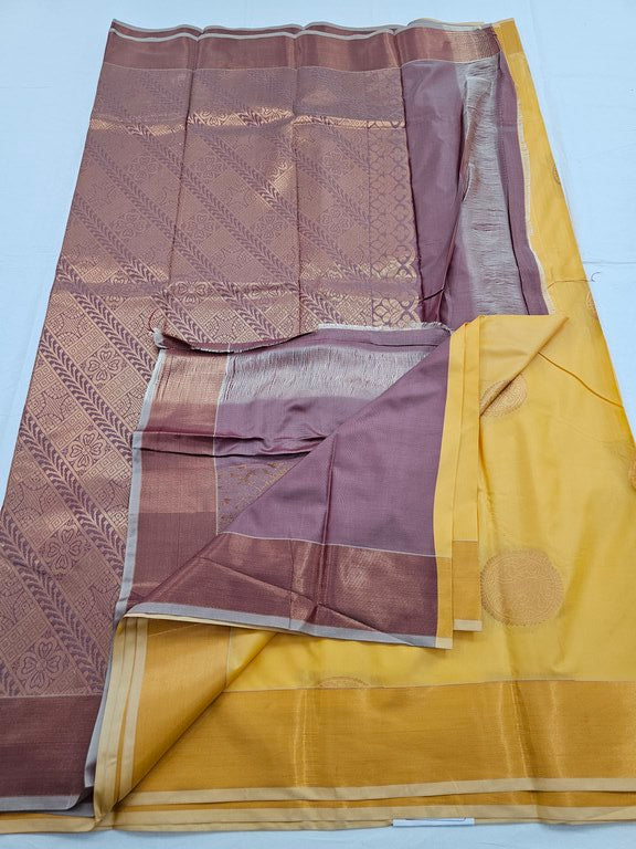 Kanchipuram Blended Trendy Fancy Silk Saree 091