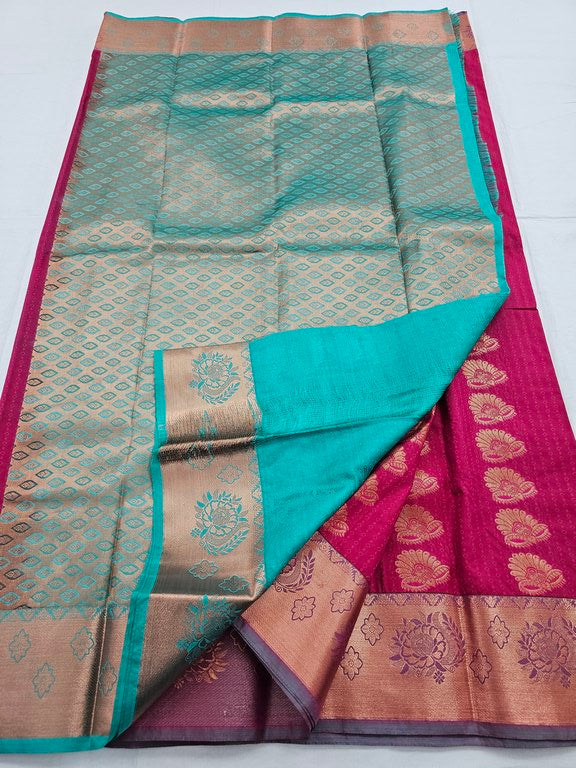 Kanchipuram Blended Trendy Fancy Silk Saree 093