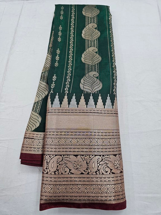 Kanchipuram Blended Trendy Fancy Silk Saree 195