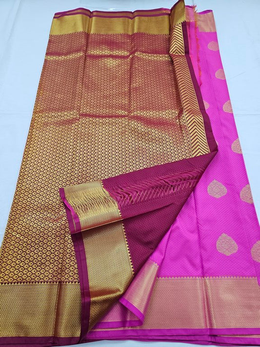 Kanchipuram Blended Trendy Fancy Silk Saree 330