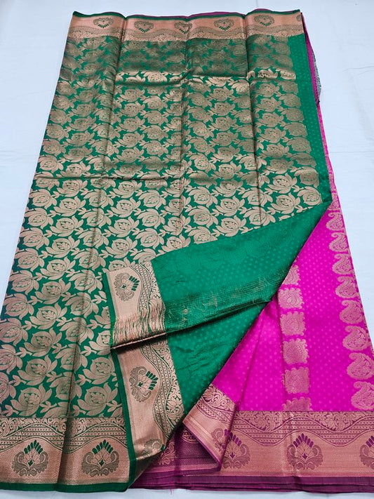 Kanchipuram Blended Trendy Fancy Silk Saree 334