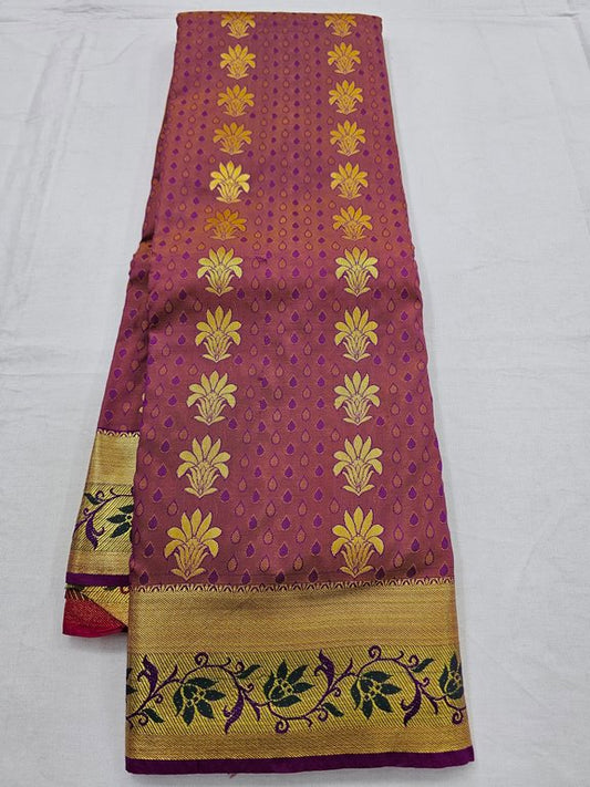 Kanchipuram Blended Trendy Fancy Silk Saree 344