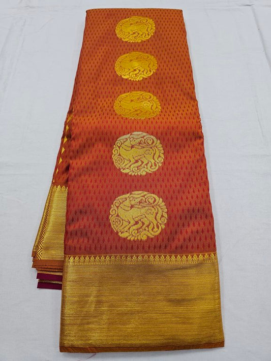 Kanchipuram Blended Trendy Fancy Silk Saree 366