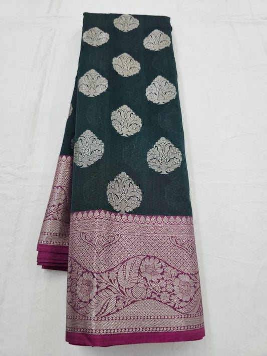 Kanchipuram Blended Trendy Fancy Silk Saree 414