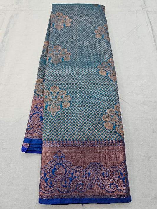 Kanchipuram Blended Semi Silk Sarees 085