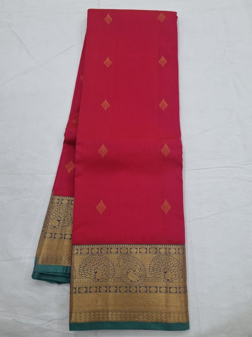 Red And Green Kanchipuram Pure Silk Sarees – Kanchipuram Lakshaya Silks