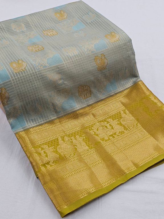 Kanchipuram Blended Tissue Silk Sarees 013