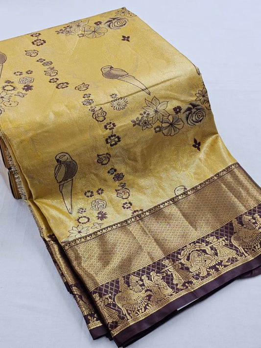 Kanchipuram Blended Tissue Silk Sarees 054