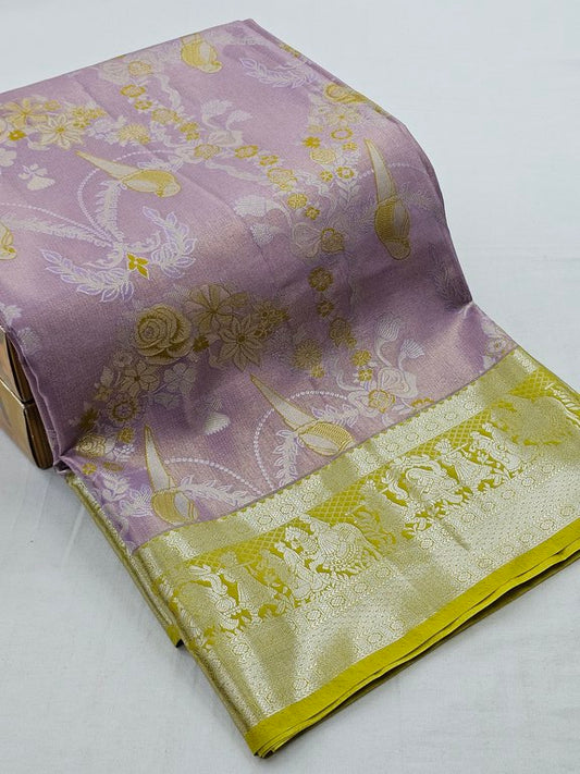 Kanchipuram Blended Tissue Silk Sarees 076