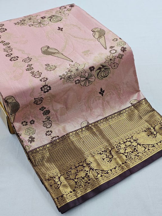 Kanchipuram Blended Tissue Silk Sarees 077