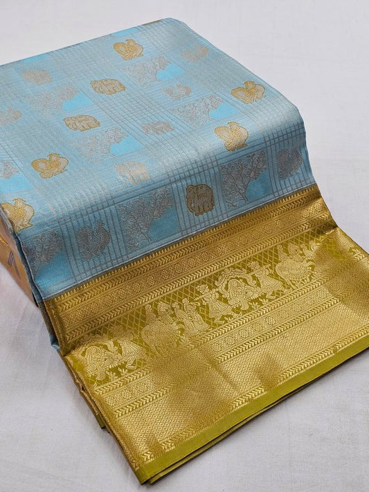 Kanchipuram Blended Tissue Silk Sarees 088