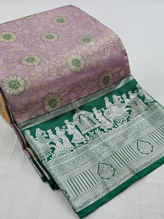 Kanchipuram Blended Tissue Silk Sarees 089