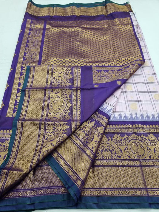 Kanchipuram Blended Gadwal Silk Sarees 050