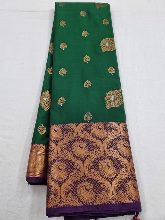 Kanchipuram Blended Bridal Silk Sarees 057