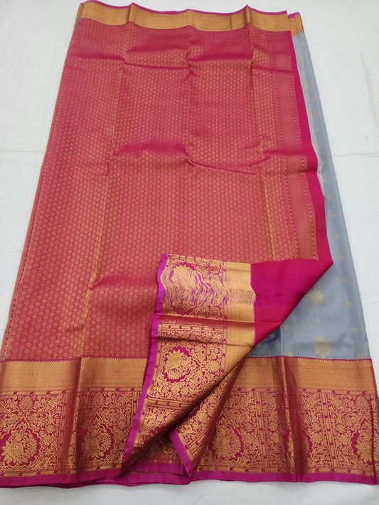 Maroon And Light Pink Kanchipuram Pure Silk Sarees – Kanchipuram Lakshaya Silks