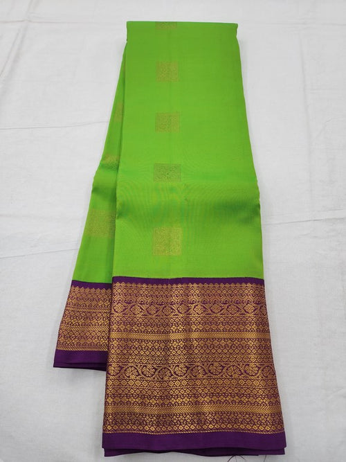 Pure Green And Gold Kanchipuram Pure Silk Sarees – Kanchipuram Lakshaya Silks
