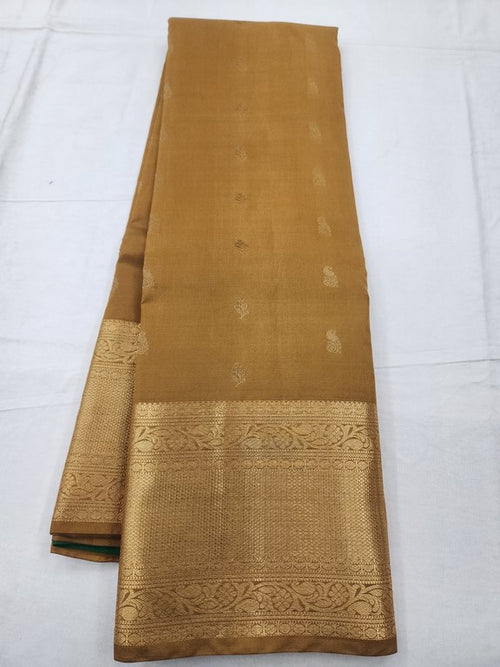 Pure Fancy Silk, Soft Satin Blends, Lightweight Fancy Weaves Kanchipuram Pure Silk Sarees Gold and…