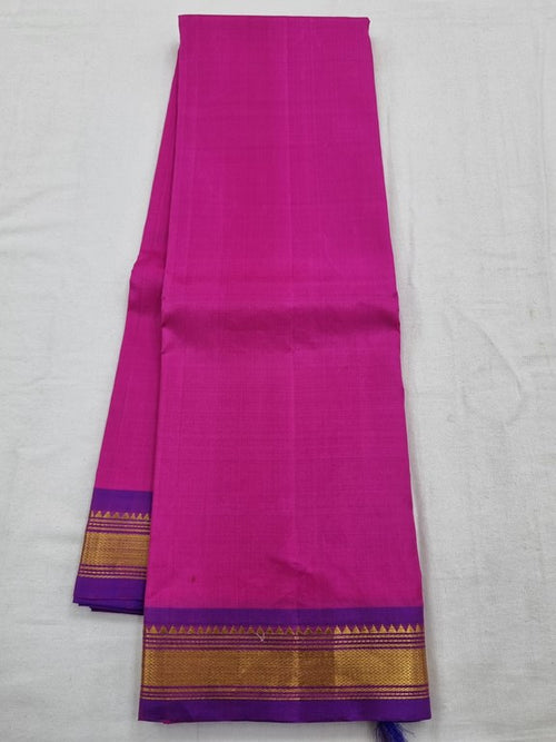 Pink And Purple Kanchipuram Pure Silk Saree – Kanchipuram Lakshaya Silks