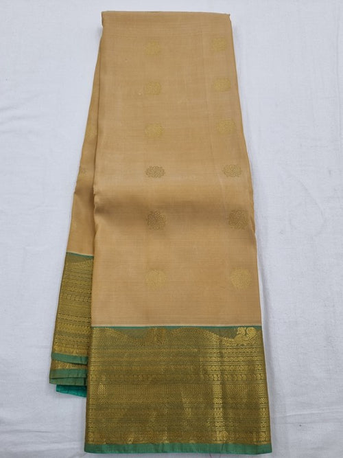 Mustard Yellow And Navy Blue Kanchipuram Pure Silk Saree – Kanchipuram Lakshaya Silks