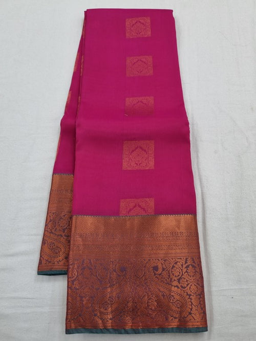 Black And Pink Kanchipuram Pure Silk Sarees – Kanchipuram Lakshaya Silks