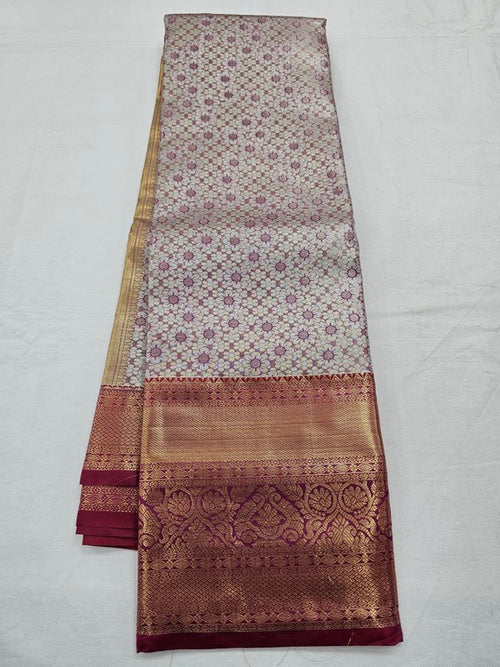 Gold And Pink Kanchipuram Pure Silk Sarees – Kanchipuram Lakshaya Silks